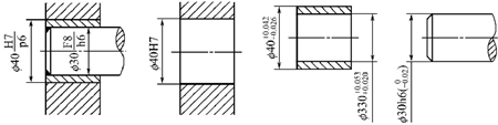 圖1-71鈑金加工圖樣上公差與配合的標(biāo)注方法